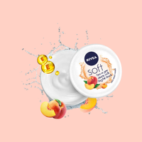 NIVEA Soft Playful Peach Cream 200ml | Hydrating Glow Moisturizer