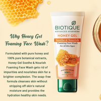 Biotique Honey Gel Foaming Face Wash for Dry Skin