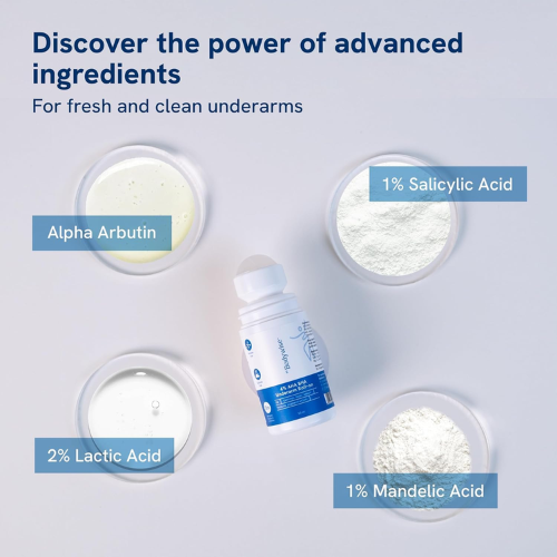 Be Bodywise 4% AHA BHA Underarm Roll On Aqua 50ml