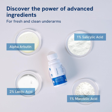 Be Bodywise 4% AHA BHA Underarm Roll On Aqua 50ml