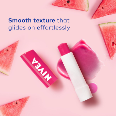 NIVEA Watermelon Shine Lip Balm | Soft Glossy Lips