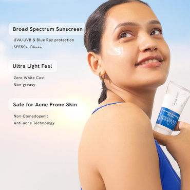 Be Bodywise Ultra Light Sunscreen SPF 50+ | No White Cast