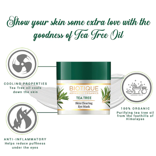 Biotique Tea Tree Skin Clearing Eye Mask 15gm