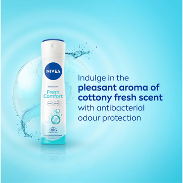 NIVEA Fresh Comfort Deodorant Spray – 48H Fresh Protection