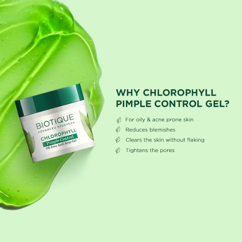 Biotique Chlorophyll Anti-Acne Gel 50g | Oil-Free Care
