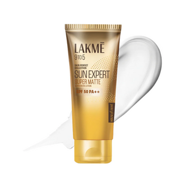 Lakmé Matte Sunscreen SPF 50 PA+++ – Niacinamide, UVA/UVB Protection for Normal to Oily Skin | 50 ml
