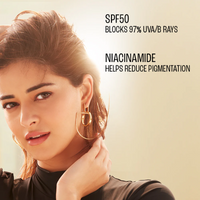 Lakmé Matte Sunscreen SPF 50 PA+++ – Niacinamide, UVA/UVB Protection for Normal to Oily Skin | 50 ml