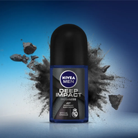 NIVEA Men Deep Impact Roll On 50ml | Long-Lasting Freshness