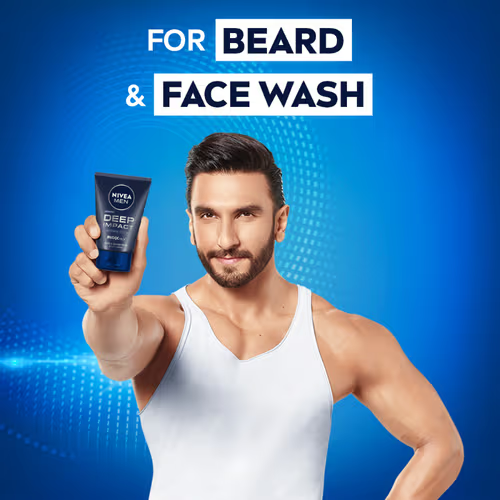 NIVEA Men Deep Impact Face Wash 100ml | Deep Cleansing for Men