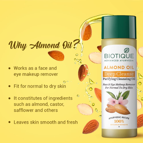 BIOTIQUE Almond Oil Deep Cleanse Cleansing Oil 120ml