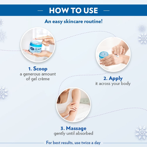 Vaseline Body Ice Cream Gel Crème 156g | Cooling Moisture