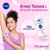 NIVEA Natural Glow Smooth Skin Deo Roll On | Brighten & Protect