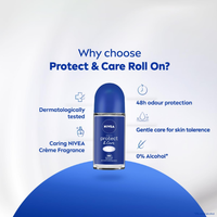NIVEA Protect & Care Deo Roll On 50ml | 48H Freshness