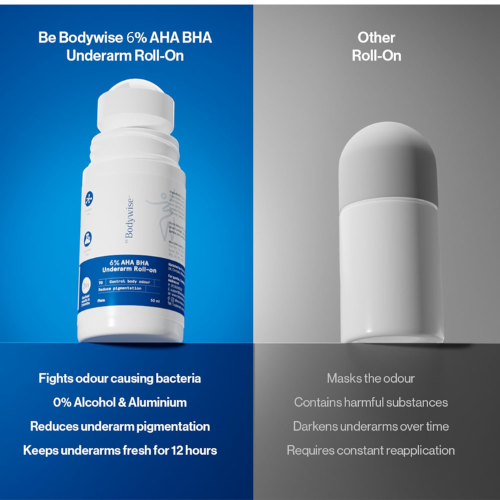 Be Bodywise 6% AHA BHA Underarm Roll On | Flora
