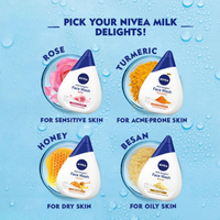 NIVEA Milk Delights Saffron Face Wash 100ml | Glow & Soft Skin