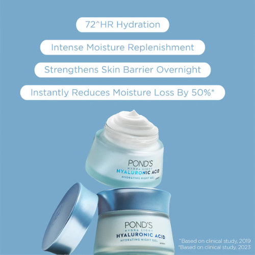 POND’S Hydra Light Hyaluronic Night Gel – 72H Hydration 50gm