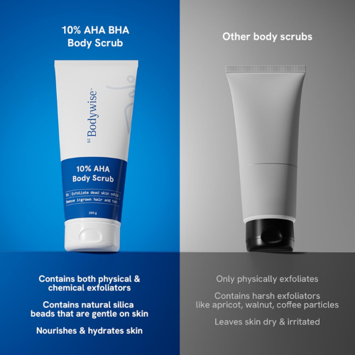 Be Bodywise 10% AHA Body Scrub for Smooth Skin