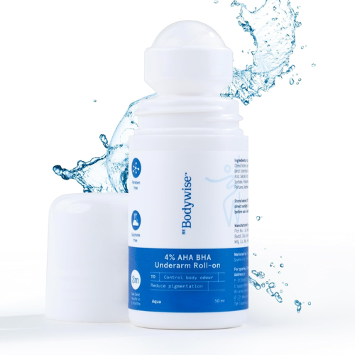 Be Bodywise 4% AHA BHA Underarm Roll On Aqua 50ml
