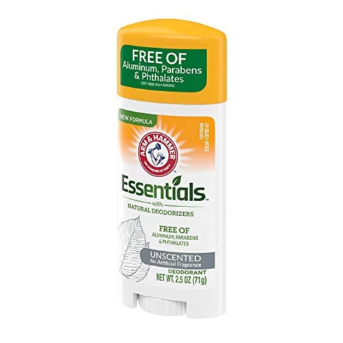 Arm & Hammer Essentials Natural Deodorant, Unscented 2.5oz