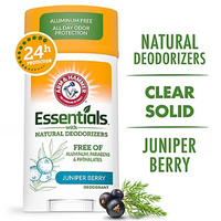 Arm & Hammer Essentials Natural Deodorant, Unscented 2.5oz