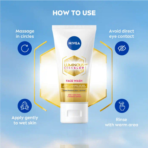 NIVEA Luminous Even Glow Face Wash | Bright & Even Skin