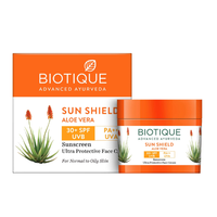 Biotique Sun Shield Aloe Vera SPF 30+ Sunscreen Cream