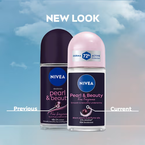 NIVEA Pearl & Beauty Deo Roll On 50ml | Long-Lasting Freshness