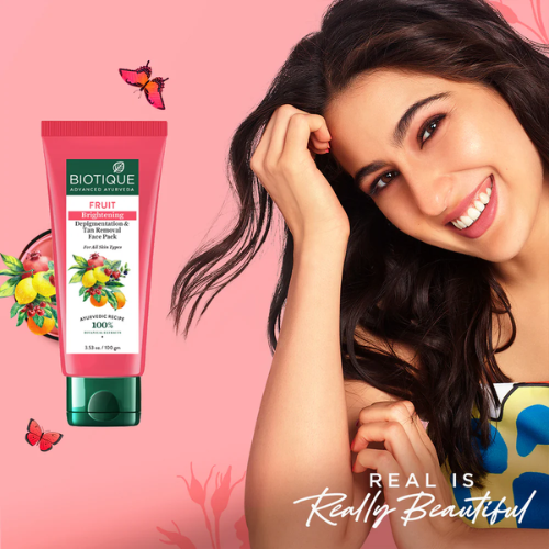 Biotique Fruit Brightening Tan Removal Face Pack
