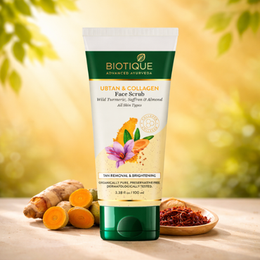 Biotique Ubtan & Collagen Face Scrub 100g