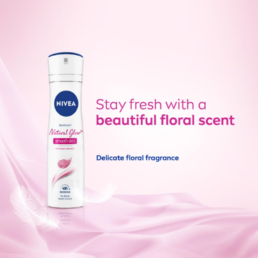 NIVEA Natural Glow Deodorant Spray 150ml | Smooth Skin Care