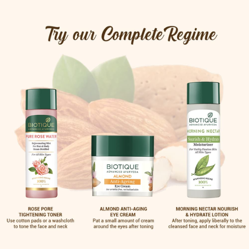 Biotique Almond Anti Ageing Eye Cream for Dark Circles