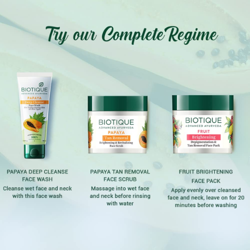 Biotique Papaya Deep Cleanse Face Wash | Oil Control Cleanser