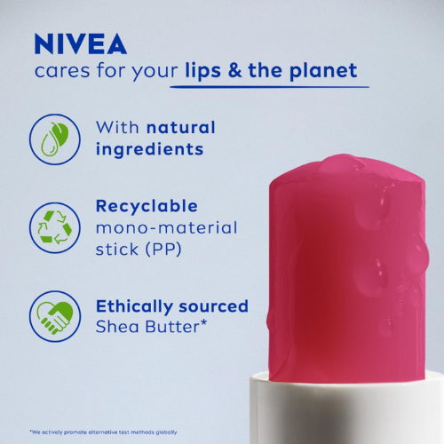 NIVEA Watermelon Shine Lip Balm | Soft Glossy Lips