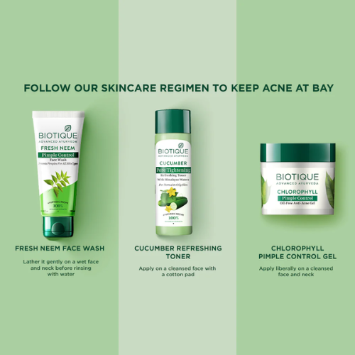 Biotique Chlorophyll Anti-Acne Gel 50g | Oil-Free Care
