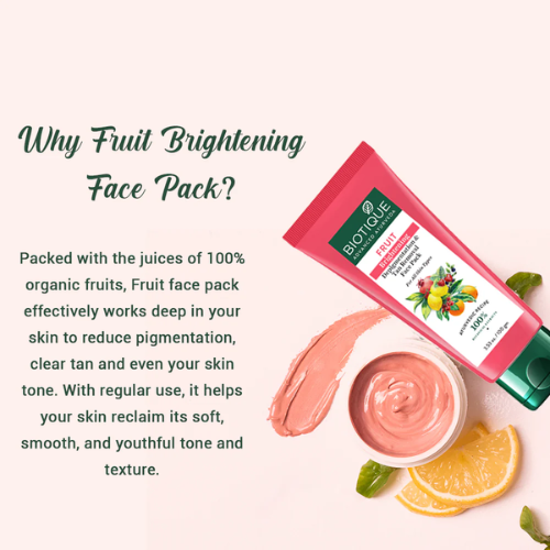 Biotique Fruit Brightening Tan Removal Face Pack