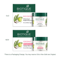 BIOTIQUE Coconut Brightening Instant Glow Cream
