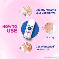 NIVEA Natural Glow Smooth Skin Deo Roll On | Brighten & Protect