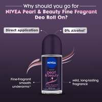NIVEA Pearl & Beauty Deo Roll On 50ml | Long-Lasting Freshness