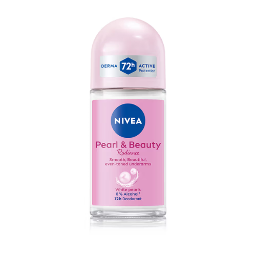 NIVEA Pearl & Beauty Radiance Deo Roll On 50ml | Long-Lasting Freshness