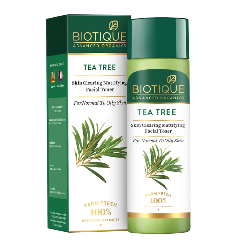 BIOTIQUE Tea Tree Facial Toner 120ml | Oil Control