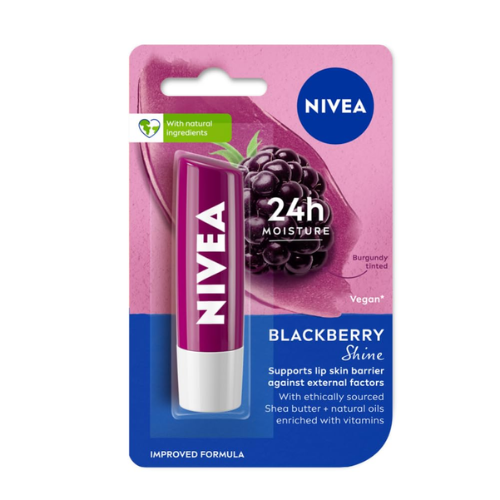 NIVEA Blackberry Shine Lip Balm | Tinted Moisture