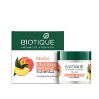 Biotique Peach Peel Off Mask 50g | Clarifying Glow