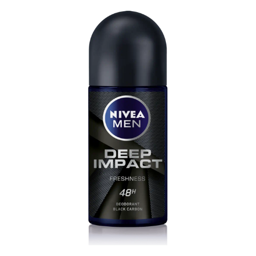 NIVEA Men Deep Impact Roll On 50ml | Long-Lasting Freshness