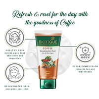 BIOTIQUE Coffee Energizing Face Wash 150ml | Fresh Skin
