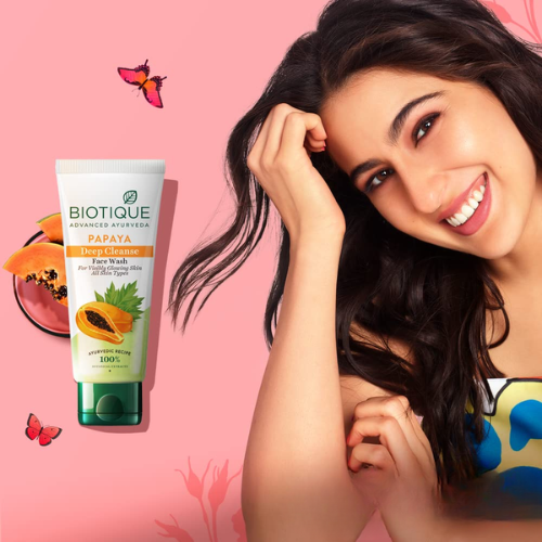 Biotique Papaya Deep Cleanse Face Wash | Oil Control Cleanser