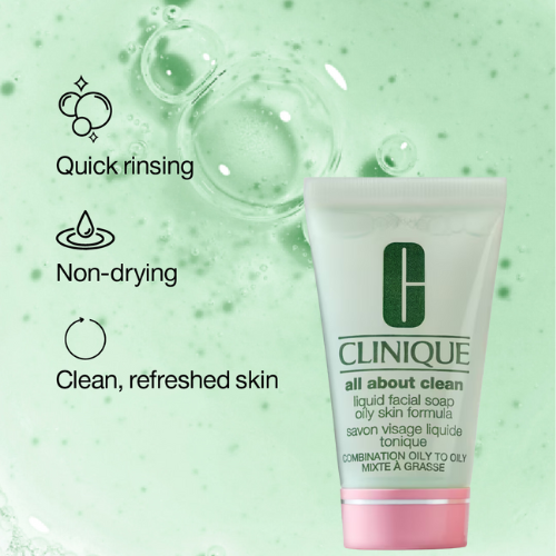 Clinique All About Clean Liquid Facial Soap – Oily Skin