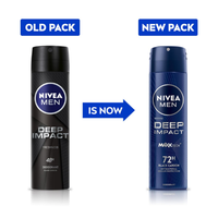 NIVEA Men Deep Impact Deodorant Spray 150ml | Long Freshness