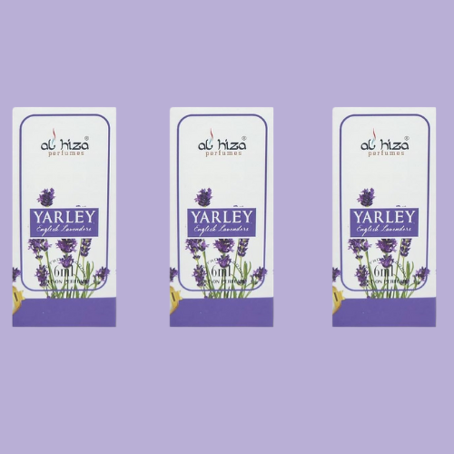Al-Hiza Yardley English Lavender Attar - 6ml Roll-On (Floral) | Pack of 3