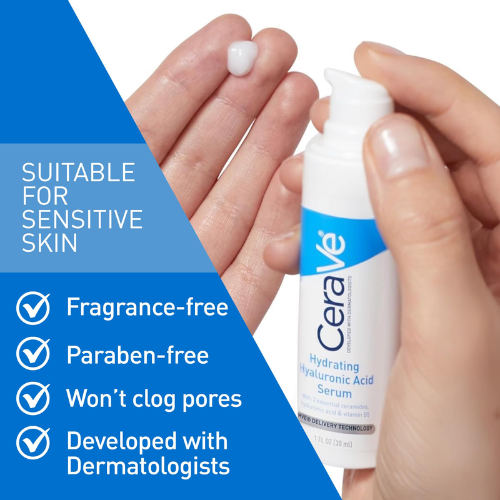 Hydrating Hyaluronic Acid Serum – Plump, Hydrate & Replenish | Cerave