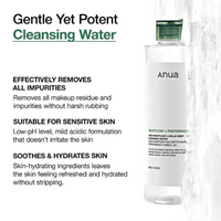 Anua Heartleaf + Panthenol Low pH Deep Cleansing Water (500 ml)